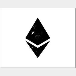 Black Ethereum Logo - ETH Posters and Art